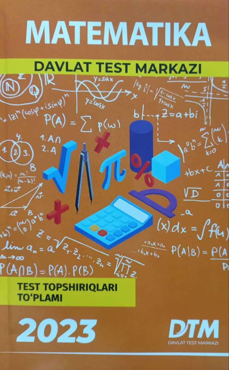2023 Matematika Davlat Test Markazi (A5, yumshoq) 128 bet kichik rasm