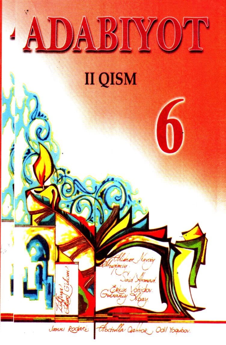 Adabiyot 6 sinf 2 qism (rangli) (А5, yumshoq) 160 bet kichik rasm