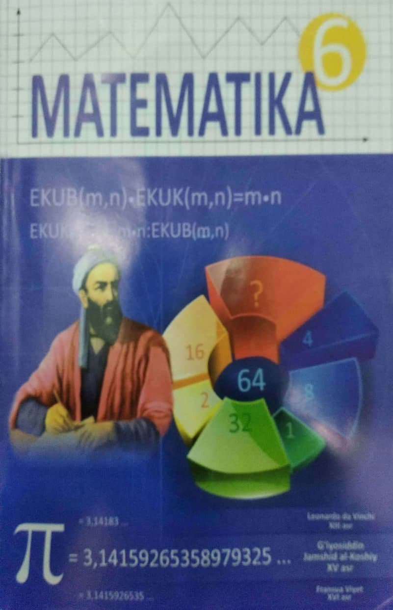 MATEMATIKA 6-sinf (2017) (А5, yumshoq) kichik rasm