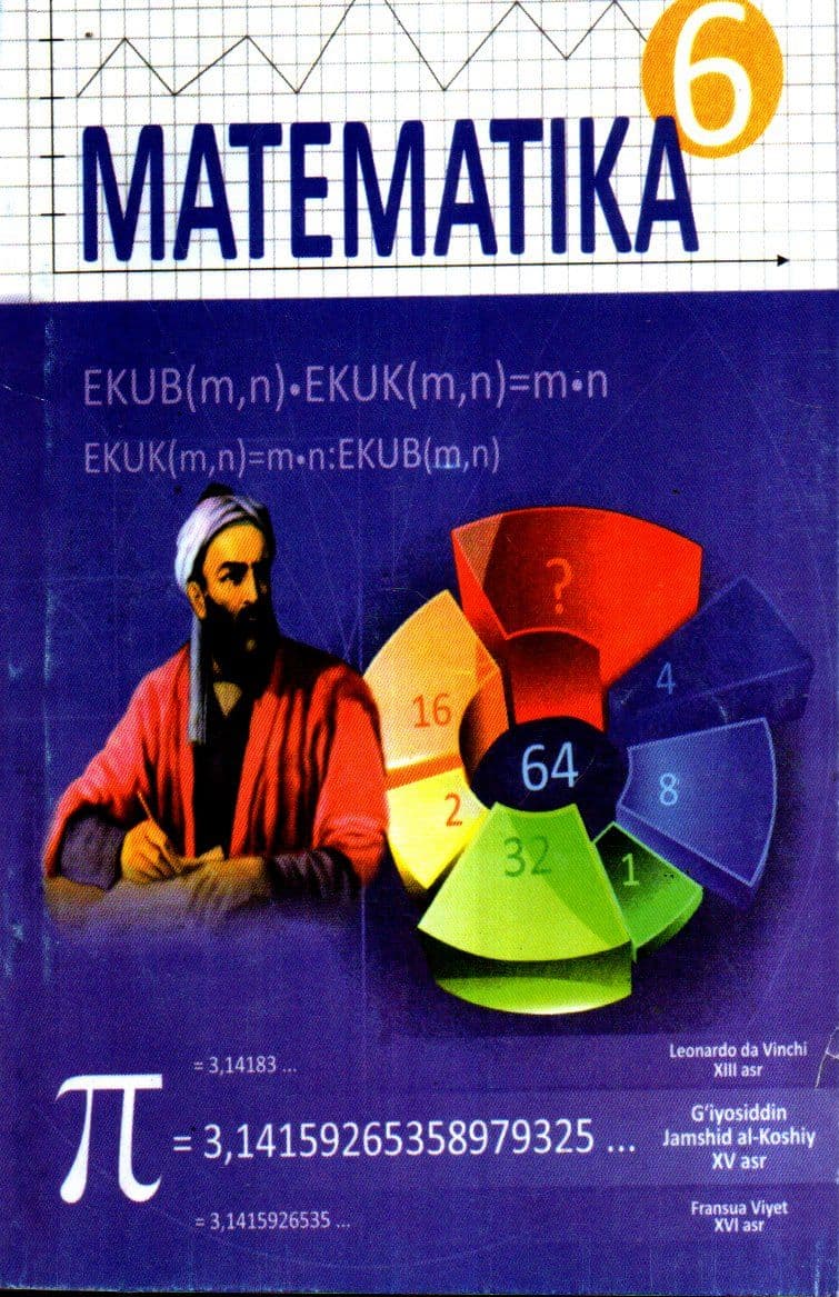 MATEMATIKA 6-sinf (A5, yumshoq) 238 bet kichik rasm