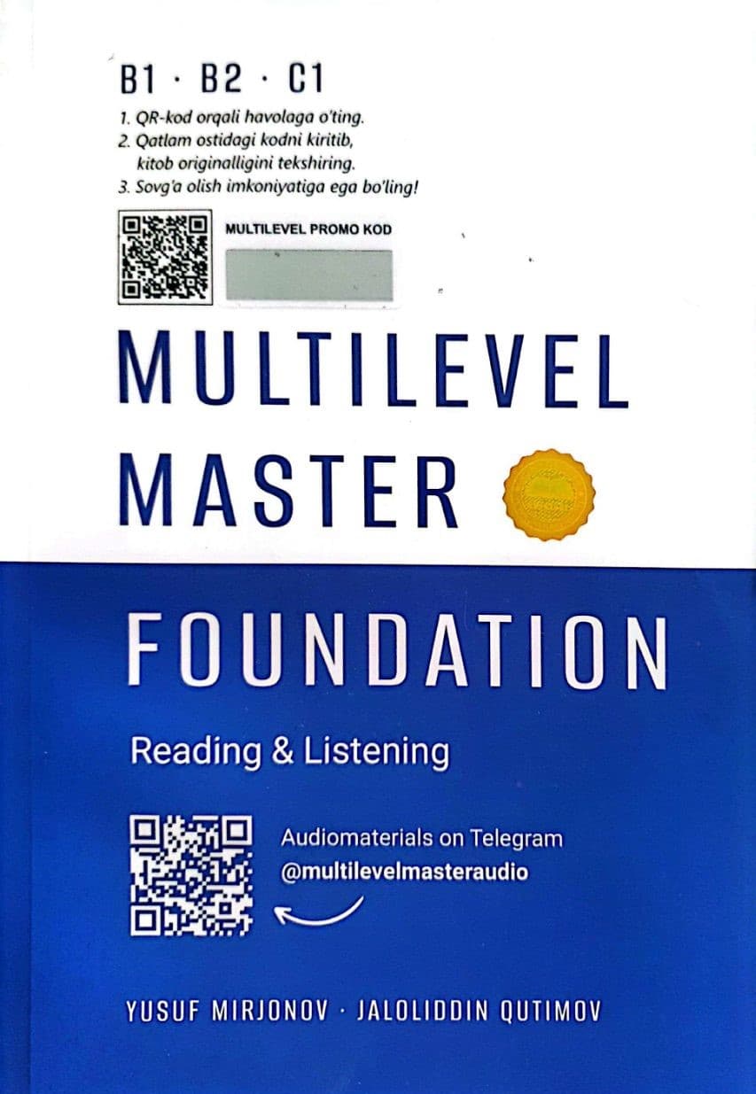 Multilevel Master. Foundation. B1, B2, C1 (А4.5, yumshoq) 288 bet kichik rasm