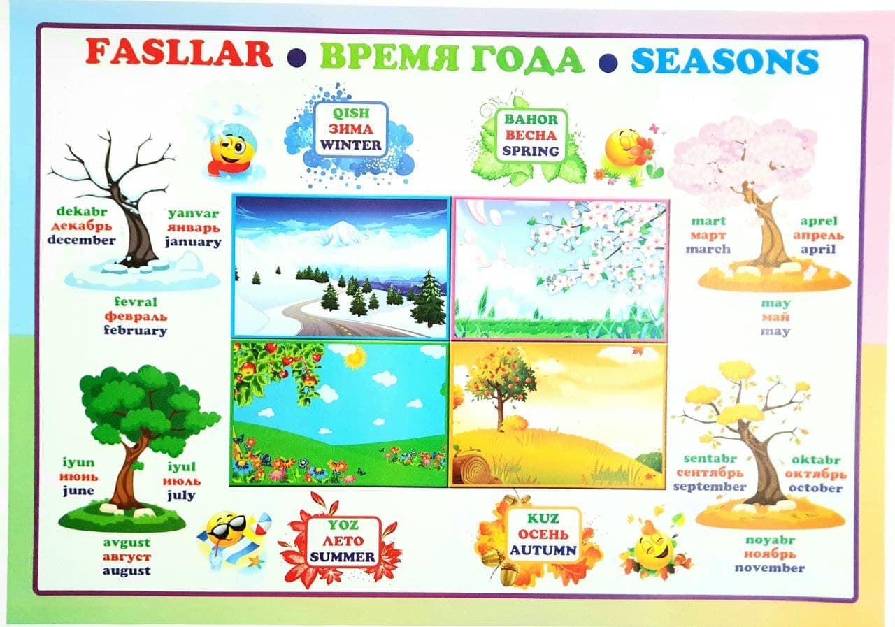 Fasllar Время года Seasons (A1, yumshoq)