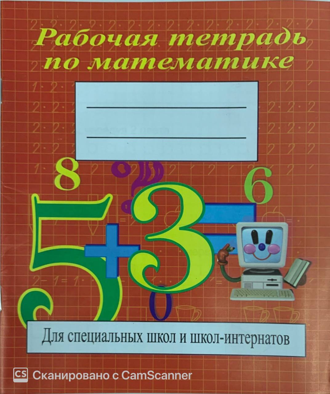 Рабочая тетрадь по математике (для специалных школ) (А5, yupqa)