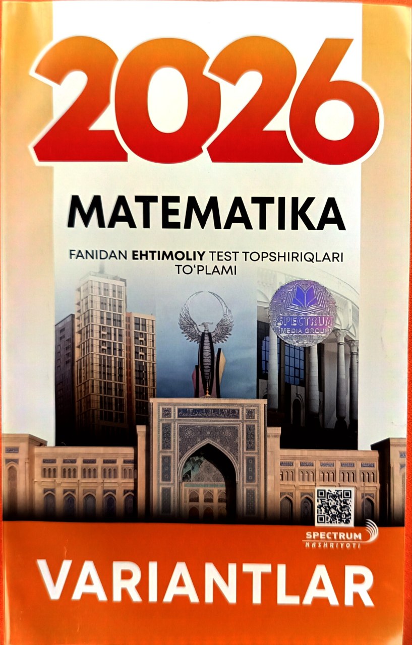 2026 Matematika fanidan ehtimoliy test topshiriqlari to'plami Variantlar (А5, yumshoq)