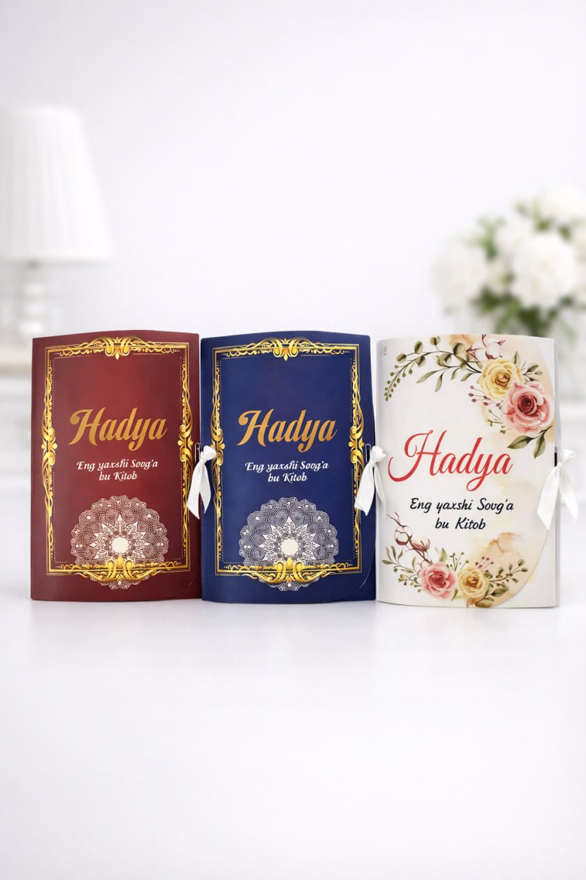 Қоғоз пакет китоб учун (Hadya) катта (qattiq)