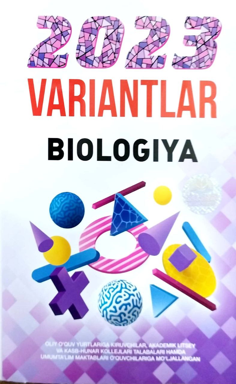 2023 variantlar biologiya (A5, yumshoq) 128 bet