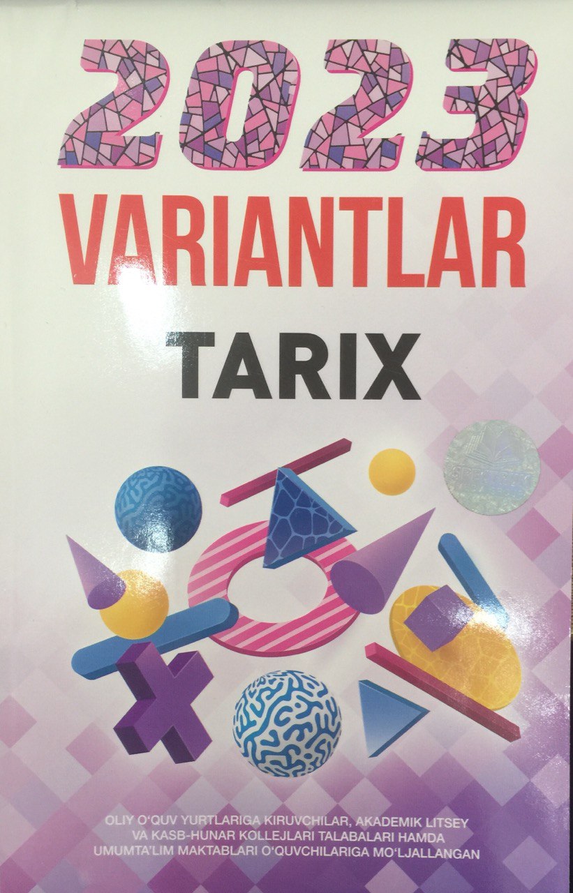 2023 variantlar tarix (A5, yumshoq) 128 bet