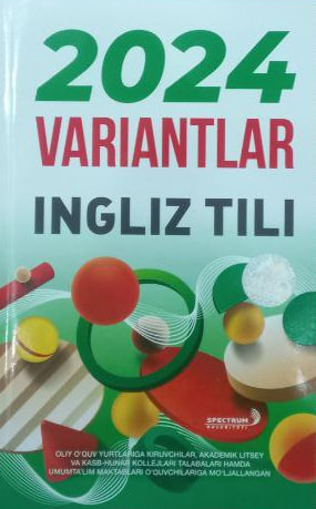 2024 variantlar ingliz tili (A5, yumshoq) 128 bet