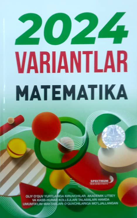 2024 variantlar matematika (A5, yumshoq) 112 bet