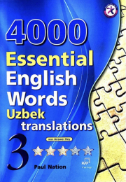 4000 Essential English Words 3 (Uzbek rangli yulduzchali) (A5, yumshoq) 192 bet