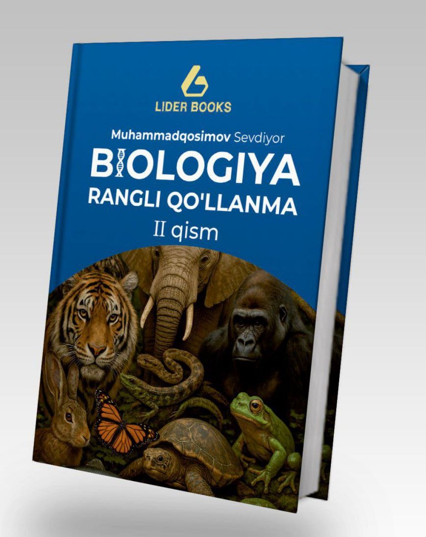 Biologiya rangli qo'llanma II qism (A5, yumshoq) 160 bet