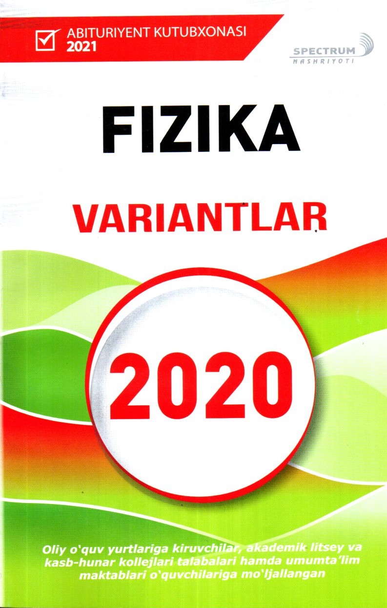 Fizika Variantlar 2020 (А5 (lotin), yupqa)