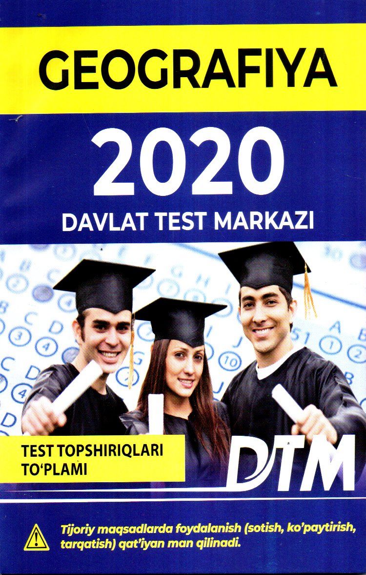 Geografiya 2020 Davlat Test Markazi (A5, yumshoq) 112 bet