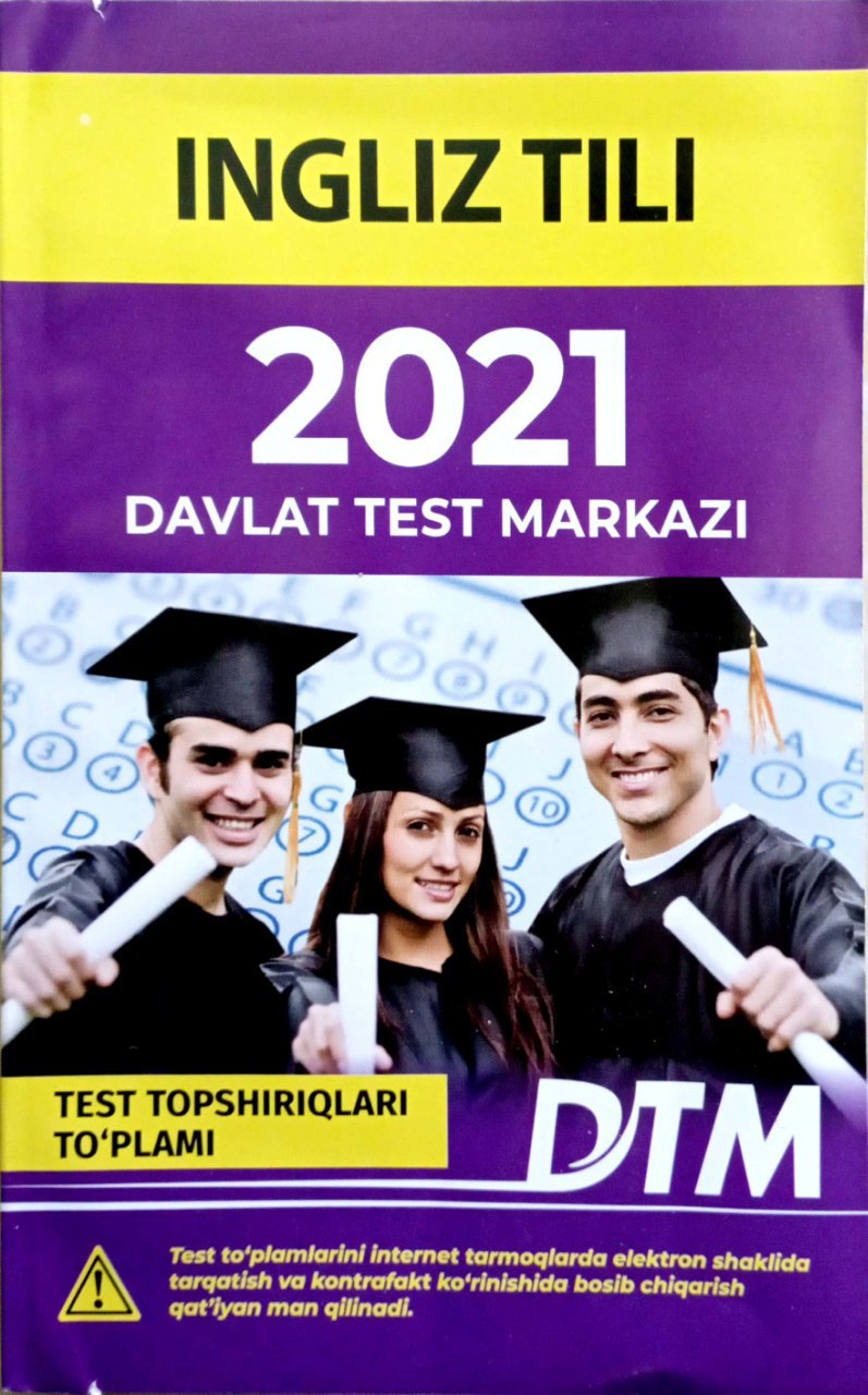 Ingliz tili 2021 Davlat test markazi (A5, yumshoq) 128 bet