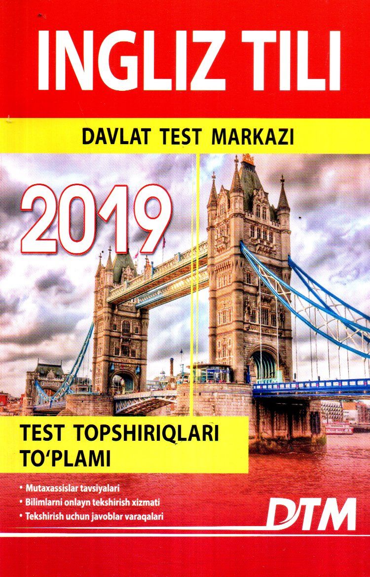 Ingliz tili Davlat test markazi 2019 (A5, yumshoq) 128 bet