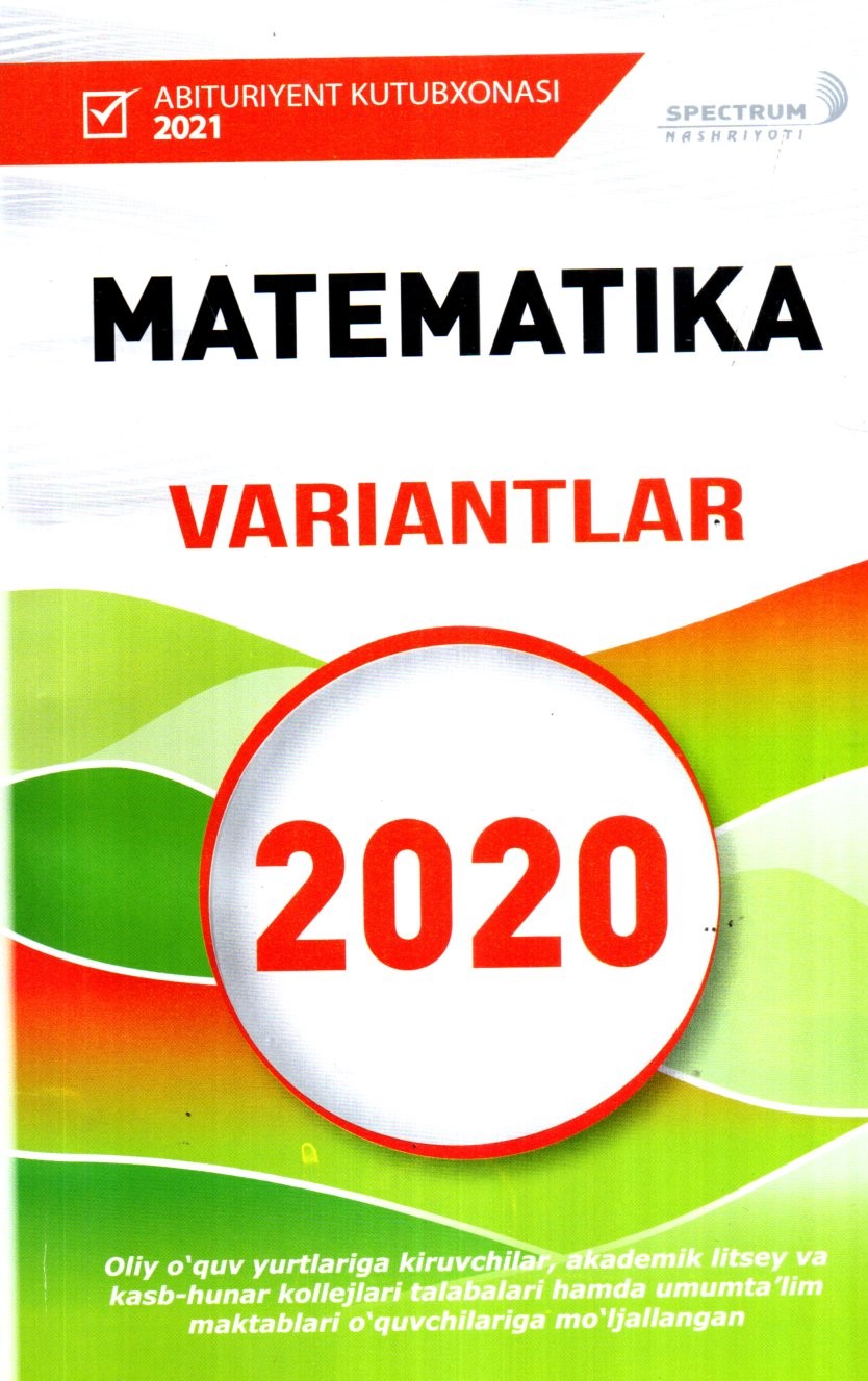 Matematika Variantlar 2020 (A5, yumshoq)