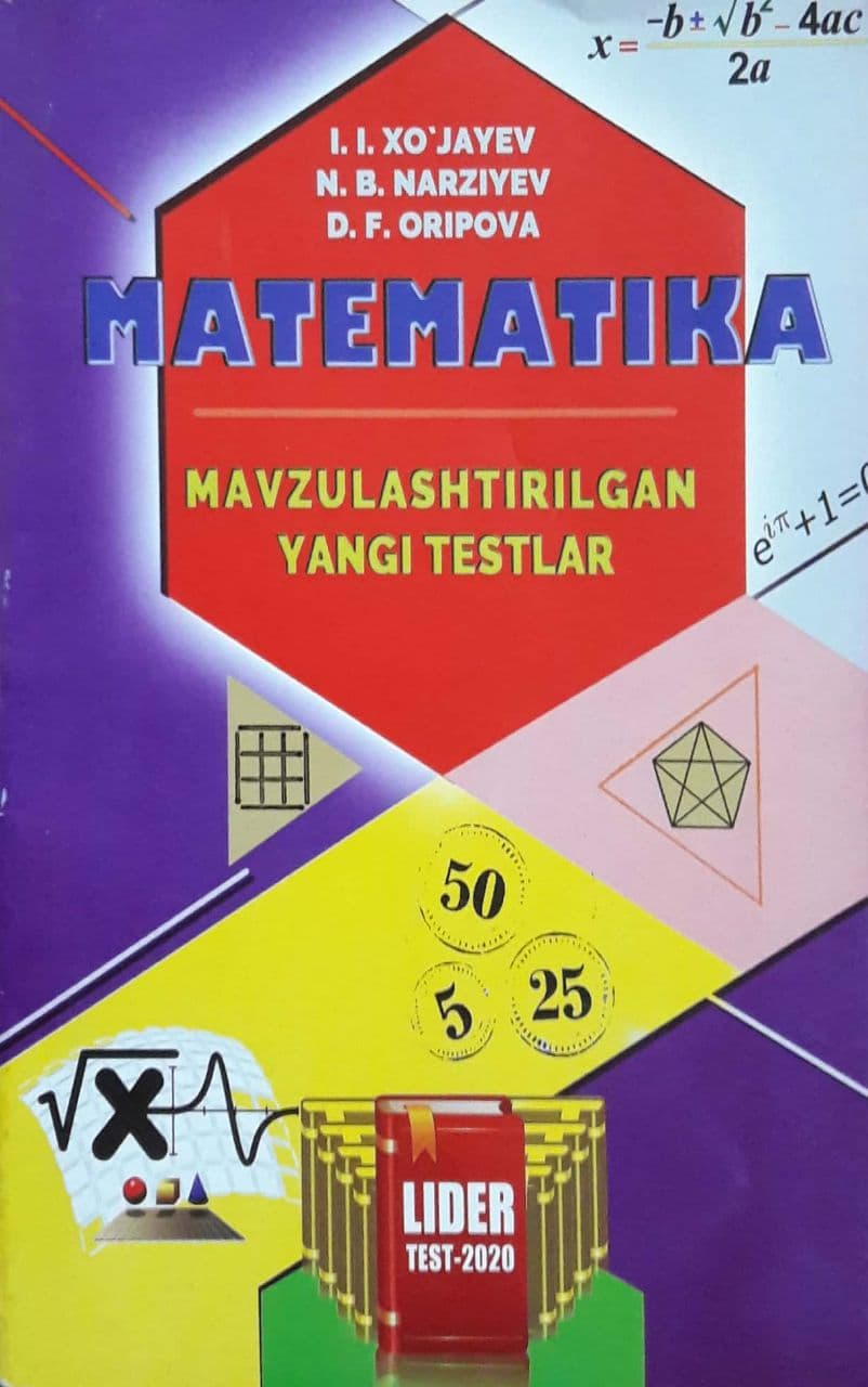 Matematika mavzulashtirilgan yangi testlar (A5, yumshoq)