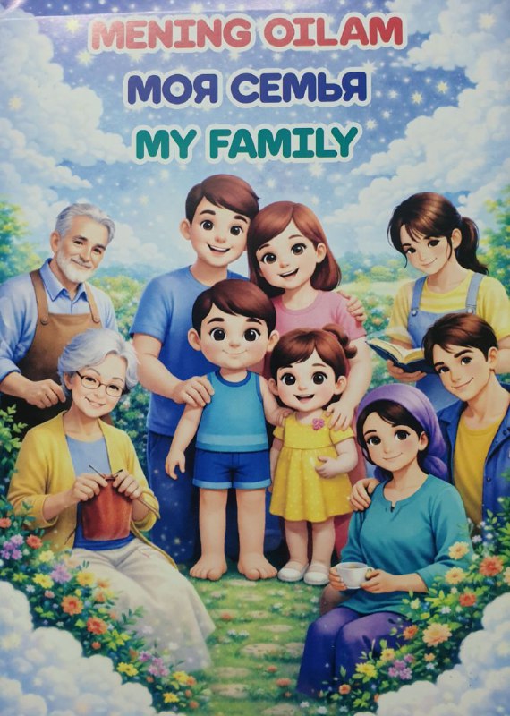 Mening oilam Моя семья My Family (А6 (кирилл + лотин), yumshoq)