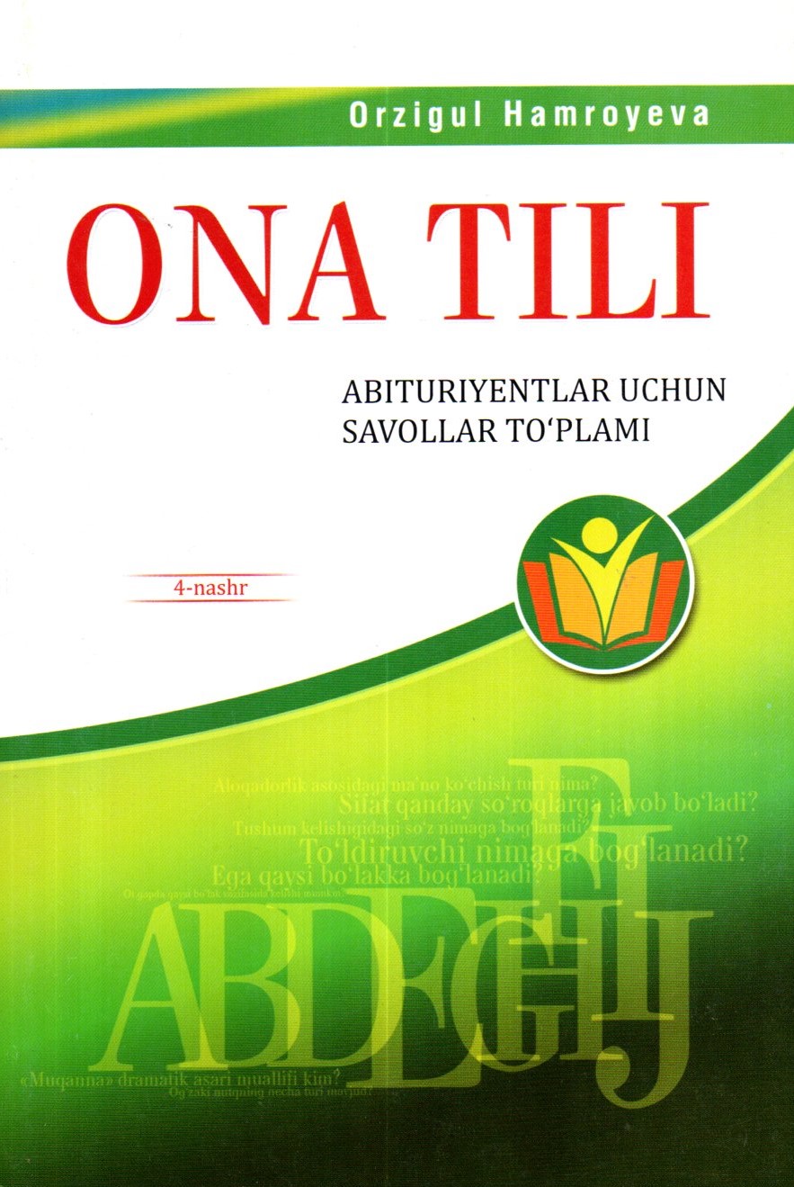 Ona tili Abituriyentlar uchun savollar to'plami (A5, yumshoq)