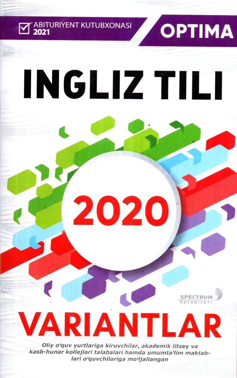 Optima Variantlar Ingliz tili 2020 (А5, yupqa)