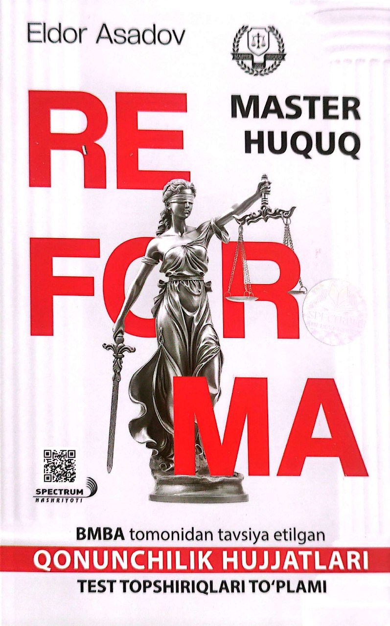 Reforma master huquq qonunchilik hujjatlari (A5, yumshoq) 256 bet