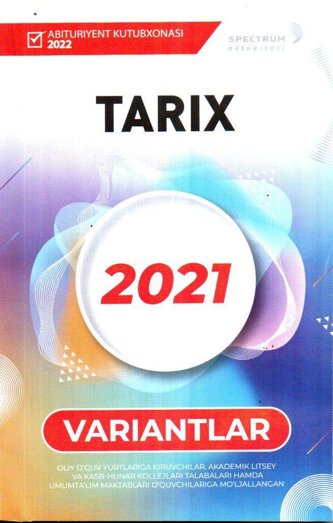 Tarix 2021 variantlar (A5, yumshoq) 144 bet