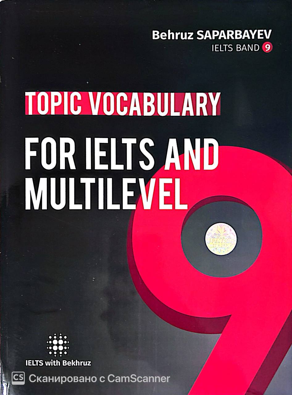 Topic vocabulary for IELTS and Multilevel (А4, yumshoq) 283 bet